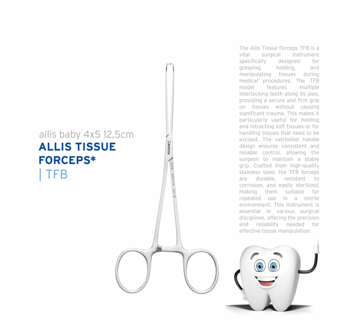 Allis Forcep 4×5 15,0cm