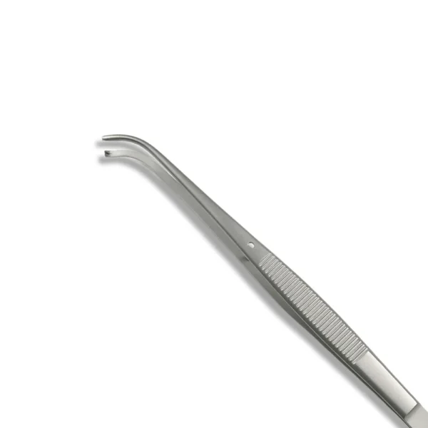 Semkin Tissue Plier 1×2 curved 12,5cm