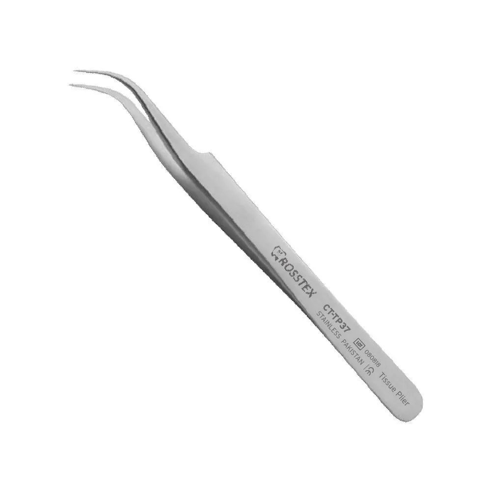 Plain Tissue Plier curved 11,5cm
